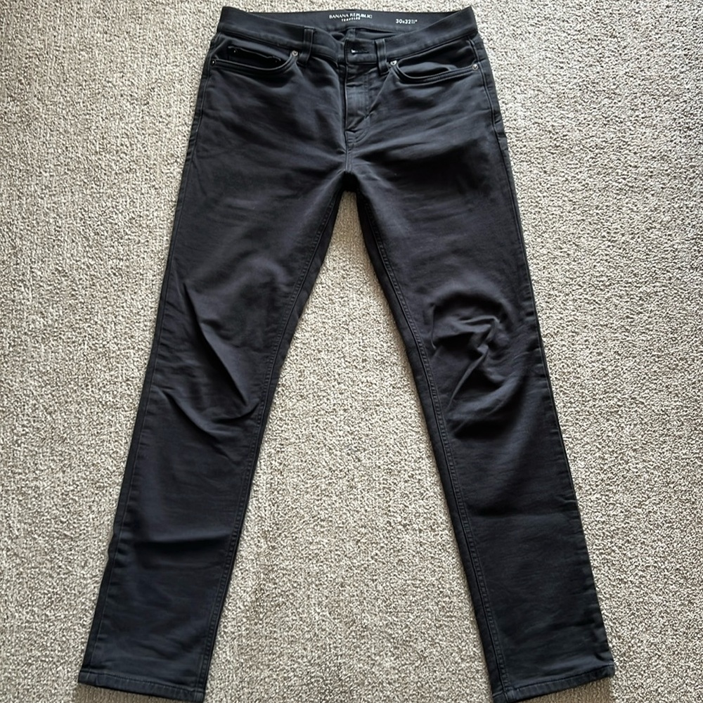 Banana Republic Gray Traveler slim fit pants 30x32
